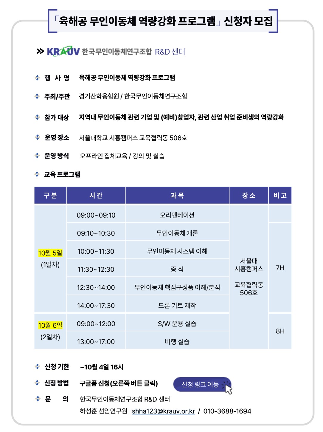 육해공 무인이동체 역량강화 프로그램 1번째 파일 - 자세한 내용은 본문 참조